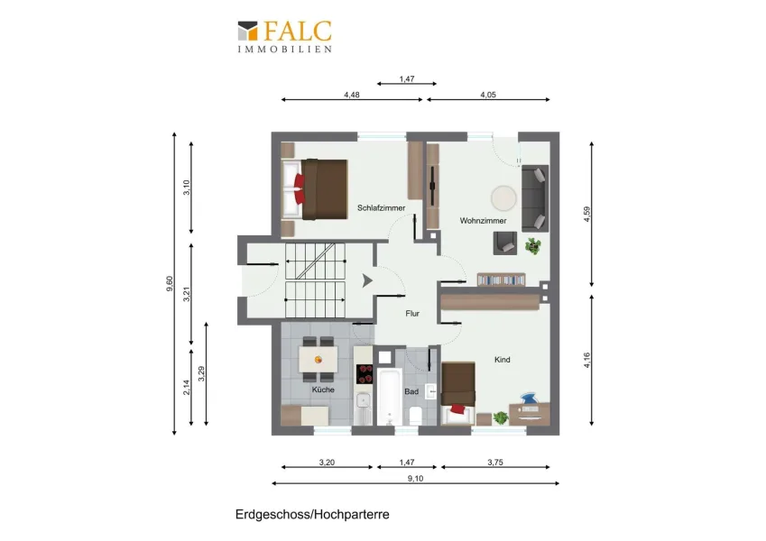 Grundriss EG/Hochparterre