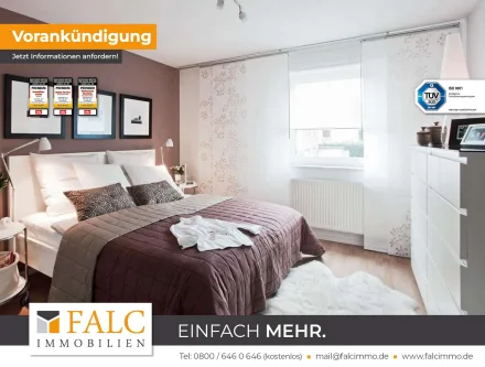 Schlafzimmer_Beispiel_1 - Wohnung mieten in Fürth - Erstbezug - 3 Zimmer Wohnung in kernsaniertem Altbau - in TOP-Lage von Fürth