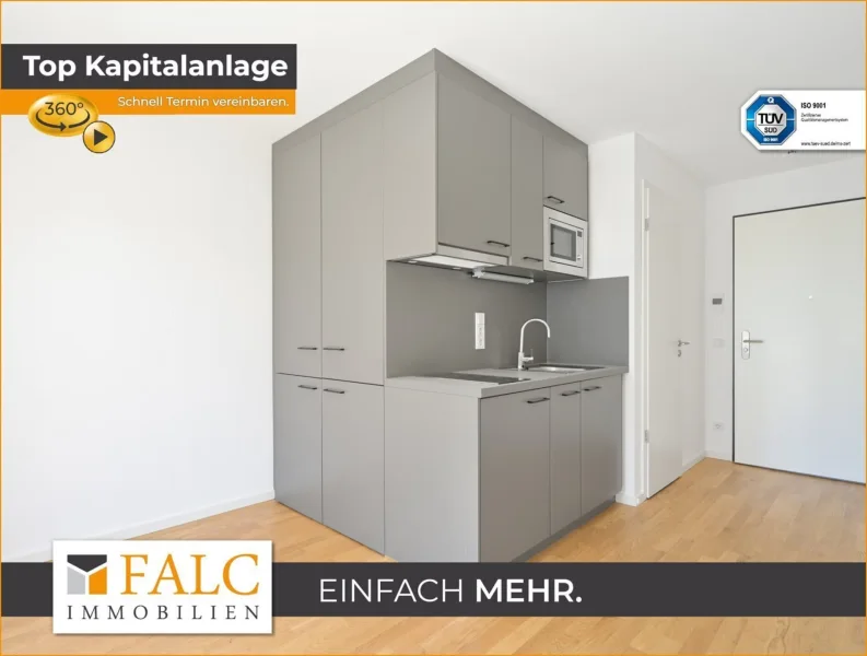Titelbild - Wohnung kaufen in München - Komfortables Renditeobjekt: Hochwertiges Apartment in M-Moosach für Kapitalanleger!