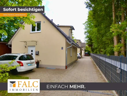 Aussen_Einfahrt - Haus mieten in Ottobrunn - Kleines aber feines Einfamilienhaus!