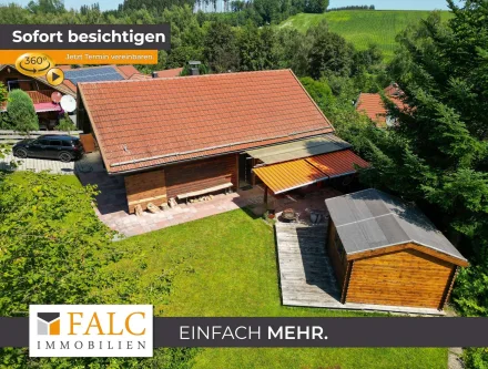 Titelbild - Haus kaufen in Taufkirchen - Wunderschönes Blockhaus im Grünen