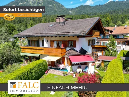 Titelbild - Haus kaufen in Garmisch Partenkirchen - Charmante Doppelhaushälfte im Grünen