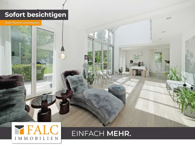 EG-Wohnbereich - Haus kaufen in Neukeferloh - Top modernes Einfamilienhaus mit Einliegerwohnung im Herzen von Neukeferloh!