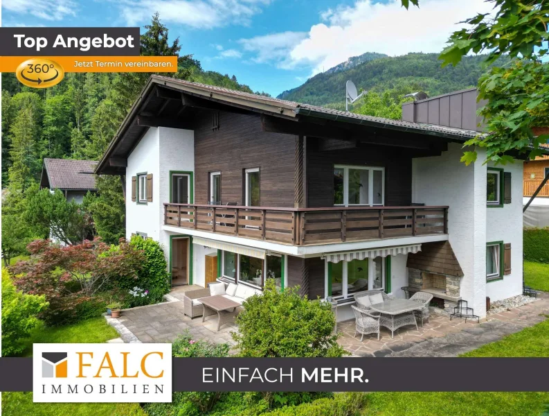 Titelbild - Haus kaufen in Unterwössen - Rückzugsort mit Alpenblick – Ihr Einfamilienhaus mit Einliegerwohnung in unberührter Berglandschaft