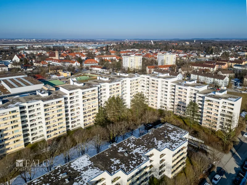 Drohnenaufnahme  - Wohnung kaufen in Haar - Charmantes Apartment mit Weitblick