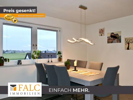 Essen, Wohnen - Wohnung kaufen in Ihrlerstein - Einfach Mehr: Provisionsfreie 3-Zimmer-Hochparterre-Wohnung, EBK, FBH, Süd-Terrasse, Garten, Garage.
