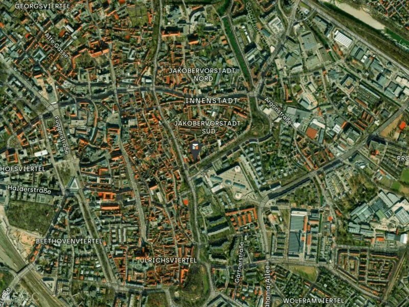 Luftbild Jakobervorstadt