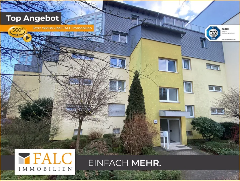  - Wohnung kaufen in Fürth - Komfortables Wohnen: 3 Zimmer, Balkon, Parkplatz inklusive