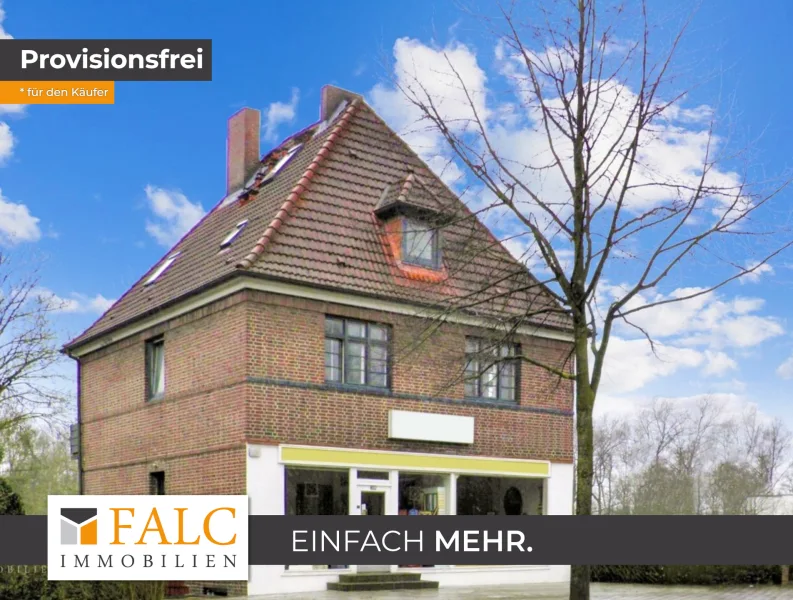 Frontansicht - Haus kaufen in Hamburg - PROVISIONSFREI + PREISREDUZIERT ! Mehrfamilienhaus mit Charme in zentraler Lage von Langenhorn