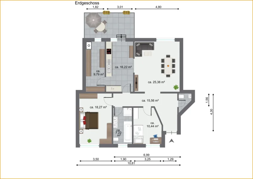 Wohnung 2 vermietet