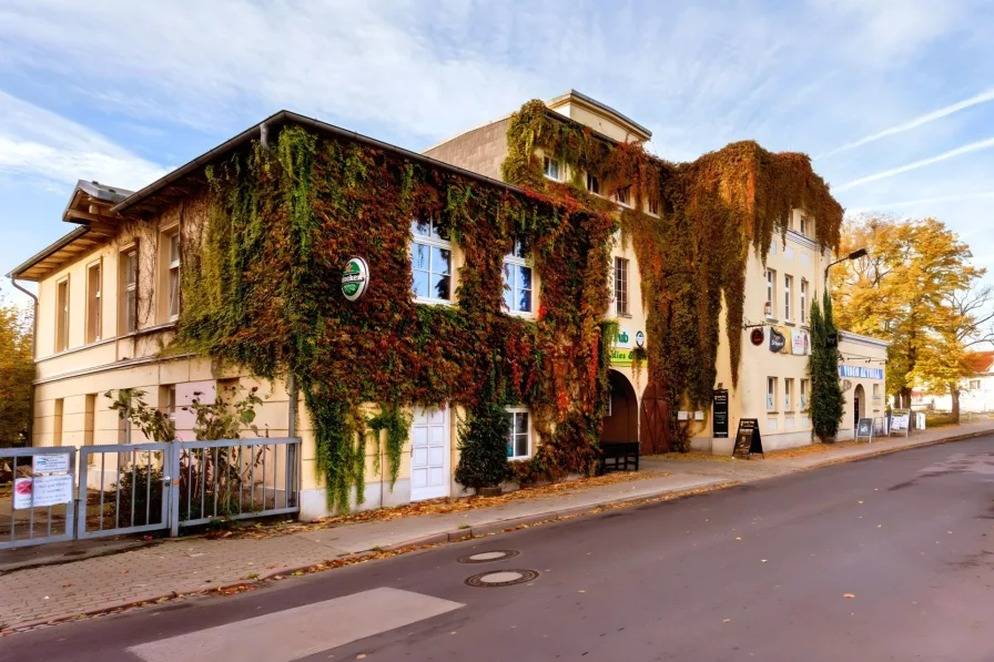 Ansicht Straße - Haus kaufen in Parchim - ***Charmantes Wohn- und Gastrohaus mit Irish Pub am Ufer der Elde***