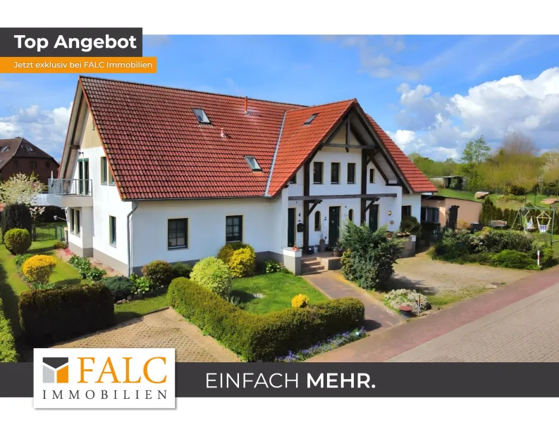  - Haus kaufen in Brüsewitz - Großes Mehrgenerations-Doppelhaus nahe Schwerin * Tolles Zuhause mit 3 WE´s auf großem Grundstück!