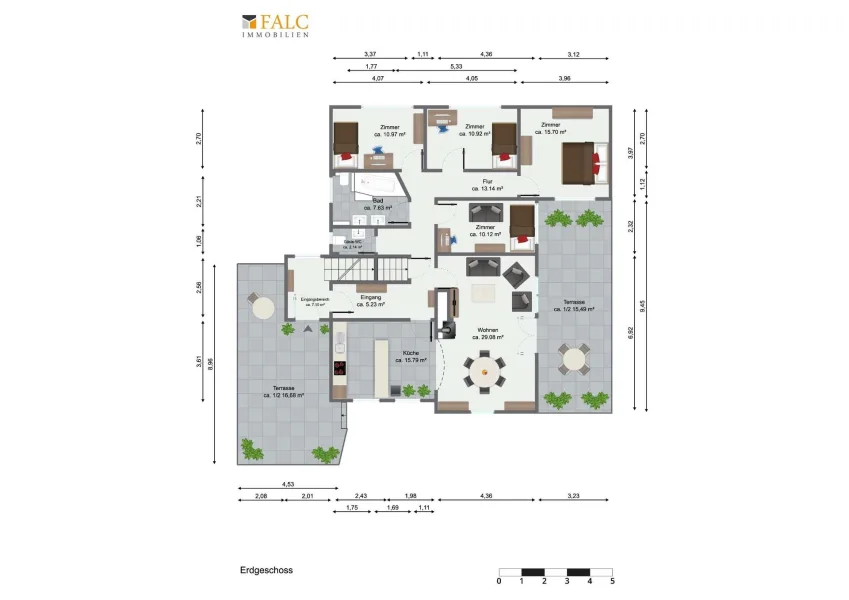 Grundriss Erdgeschosswohnung