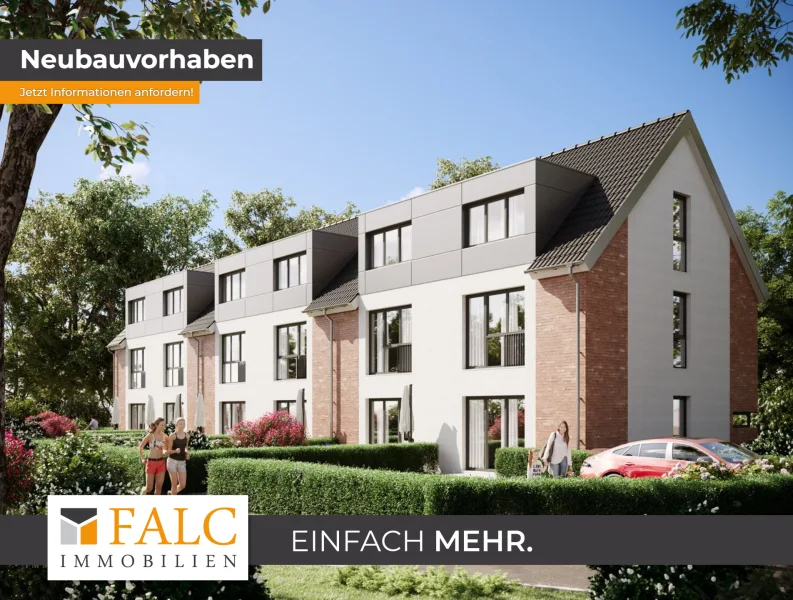 Titelbild - Wohnung kaufen in Hamburg / Meiendorf - +++ PROVISIONSFREI – Exklusive Neubau Wohnungen mit Reihenhausflair +++