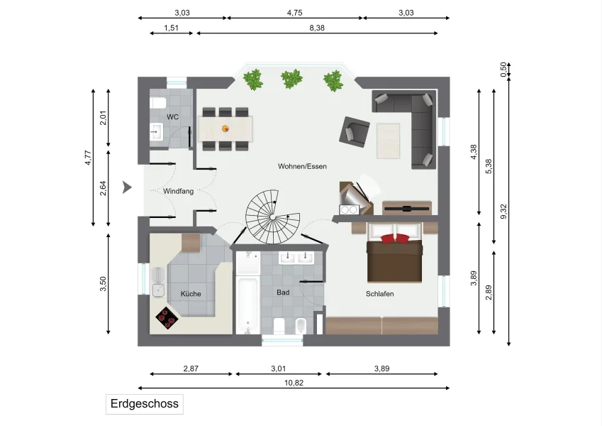 Grundriss Erdgeschoss