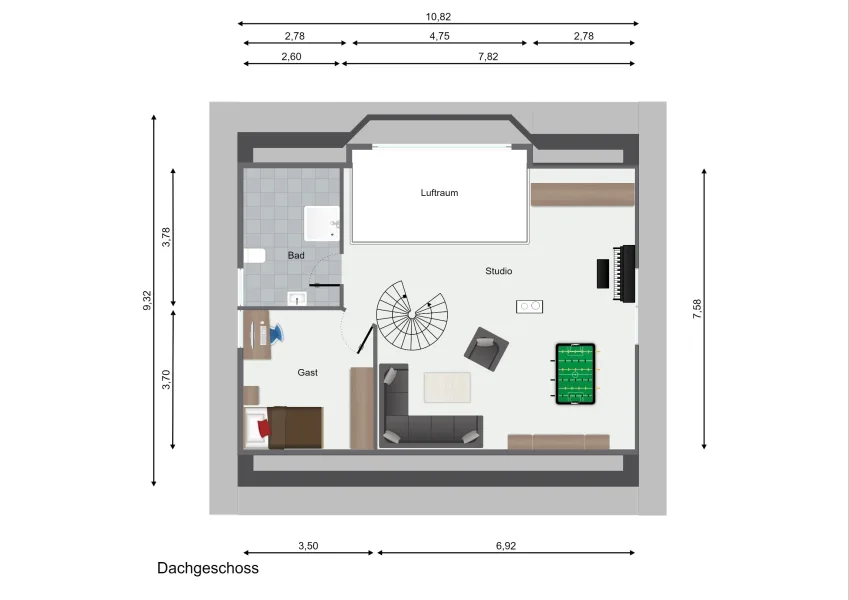 Grundriss Dachgeschoss