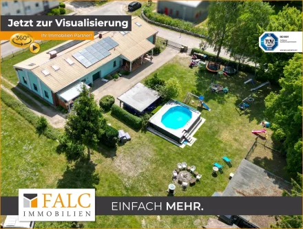  - Haus kaufen in Ankershagen - Top moderne Solar+Wärmepumpen Energieversorgung+Pool & FeWo