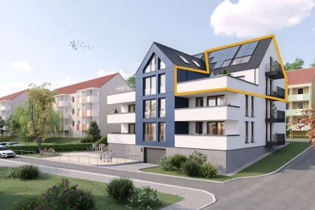 2. OG Wohnung 7 - Wohnung kaufen in Sassnitz - Rügen * Appartement mit Ostsee-Blick