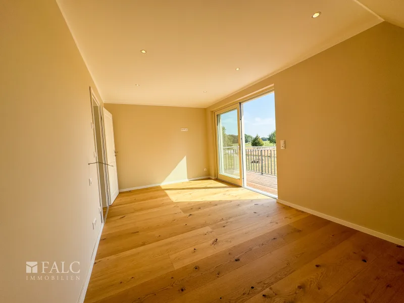 Schlafzimmer mit Balkon