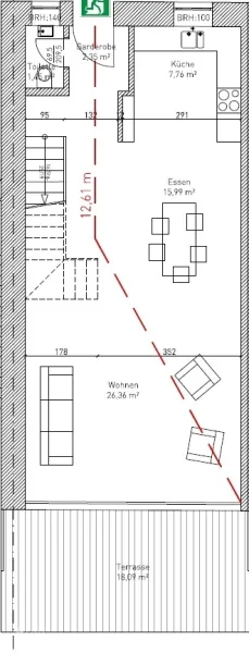 Grundriss 1 Haus E EG