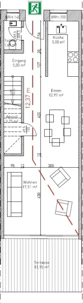 Grundriss 5 Haus J EG