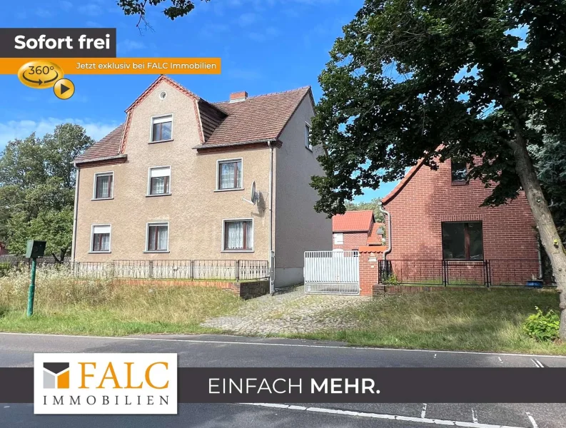  - Haus kaufen in Spremberg - Vierseitenhof mit viel Grün!