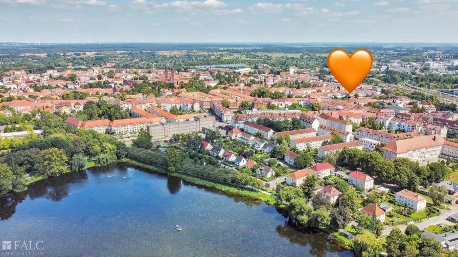 Luftaufnahme vom Stadtsee