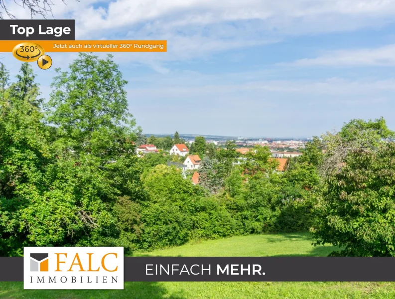 Blick Norden - Grundstück kaufen in Erfurt - Großzügiges, naturverbundenes Grundstück mit atemberaubendem Ausblick in Erfurt*erfüllt Ihre Träume