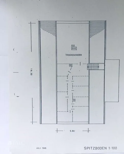 Grundriss Spitzboden