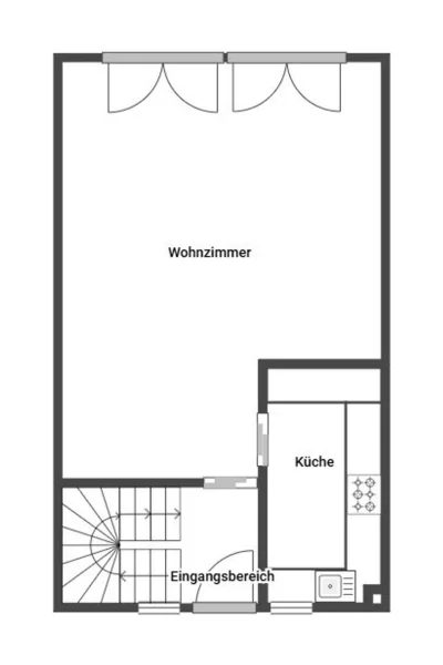 Erdgeschoss - Haus kaufen in Großhabersdorf - Familienfreundliches Reihenmittelhaus mit hochwertiger Ausstattung und Garten