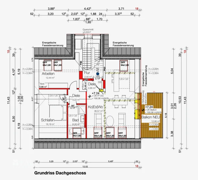 Grundriss Dachgeschoss