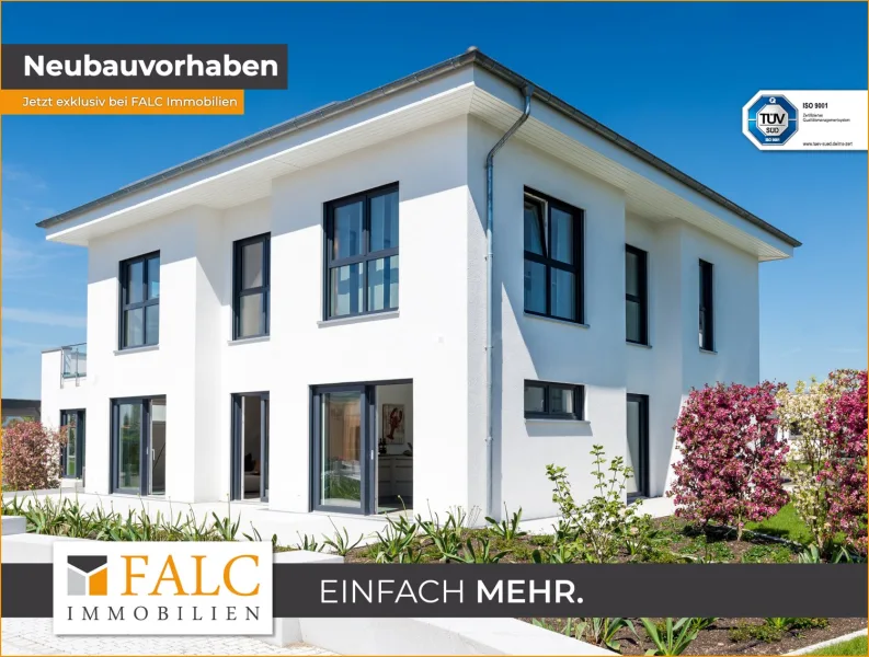 Haus hinten - Haus kaufen in Niederkrüchten / Overhetfeld - KFW 40 Stadtvilla - Schlüsselfertig inkl. Förderung