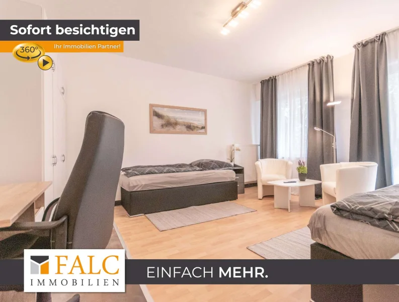 Schlafraum - Wohnung mieten in Essen - Business-Apartment mit Umsatzsteuerausweis / Kurzzeitvermietung