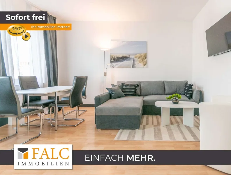 Wohn & Essbereich - Wohnung mieten in Essen - Business-Apartment mit Umsatzsteuerausweis / Kurzzeitvermietung