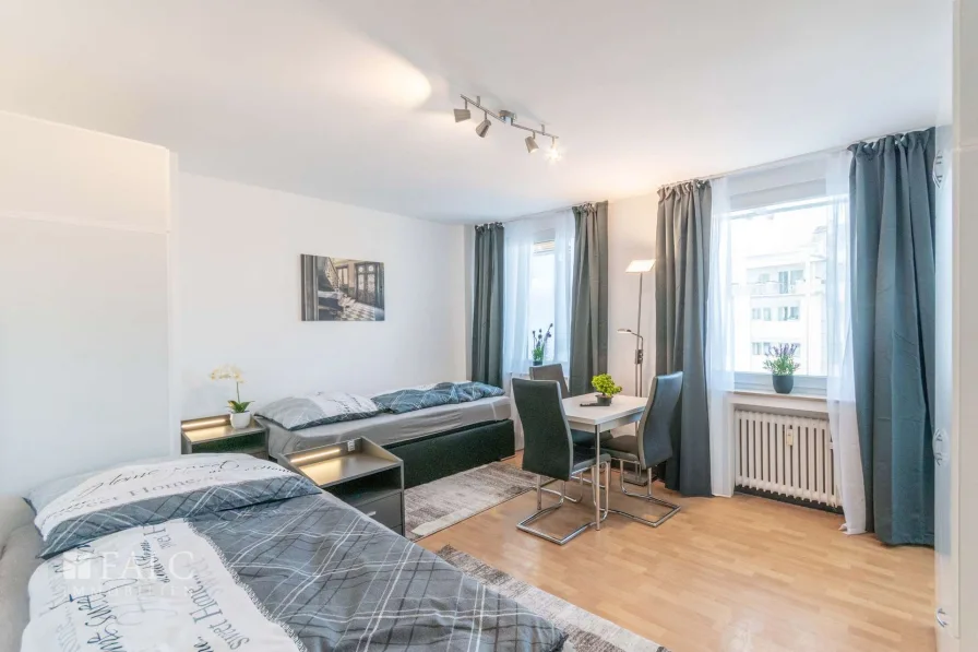 Wohn- Schlafraum - Wohnung mieten in Essen - Business-Apartment mit Umsatzsteuerausweis / Kurzzeitvermietung