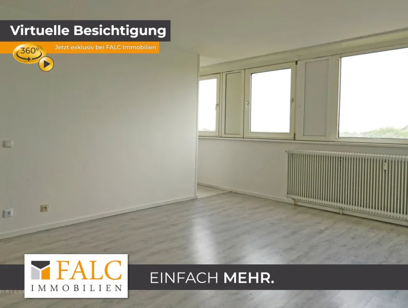 Wohn-/ Schlafzimmer Bild1 - Wohnung kaufen in Marl - Apartment mit Aufzug nähe Einkaufszentrum Marler Stern zu verkaufen!