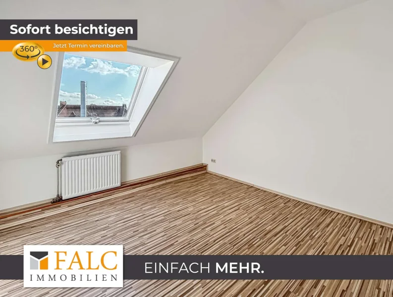 Titelbild - Wohnung mieten in Krefeld - Zentral und ruhig: Dachgeschosswohnung mit Wohlfühlfaktor