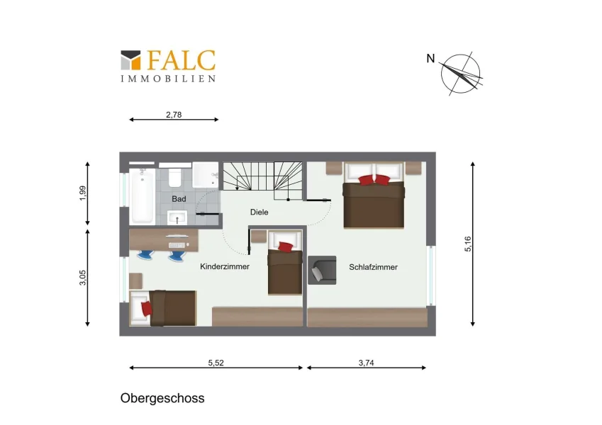 Grundriss Obergeschoss