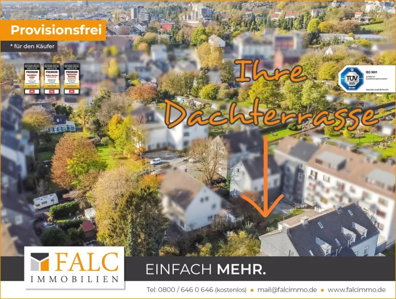 Exklusiv sanierte 5-Zimmerwohnung mit Dachterrasse! - Wohnung kaufen in Wuppertal / Wichlinghausen-Süd - Sanierte 5-Zimmerwohnung mit großer Dachterrasse!