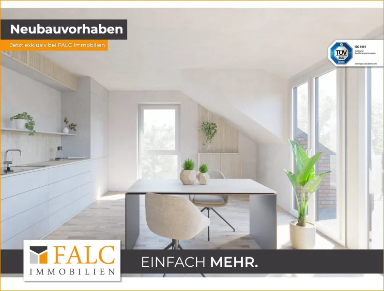  - Wohnung kaufen in Dorsten / Deuten - Geräumiger Wohnbereich mit Balkonzugang - 3 Zimmer Neubauwohnung