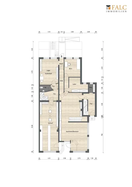 Grundriss- Gewerbe