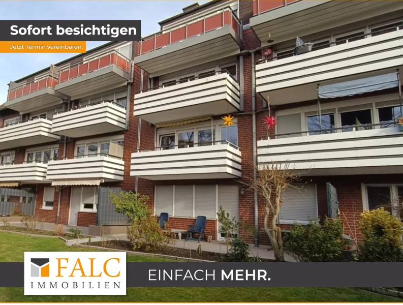 Titelbild - Wohnung mieten in Essen - Modernisierte 2-Zimmer im gepflegten 8-Familienhaus mit Balkon