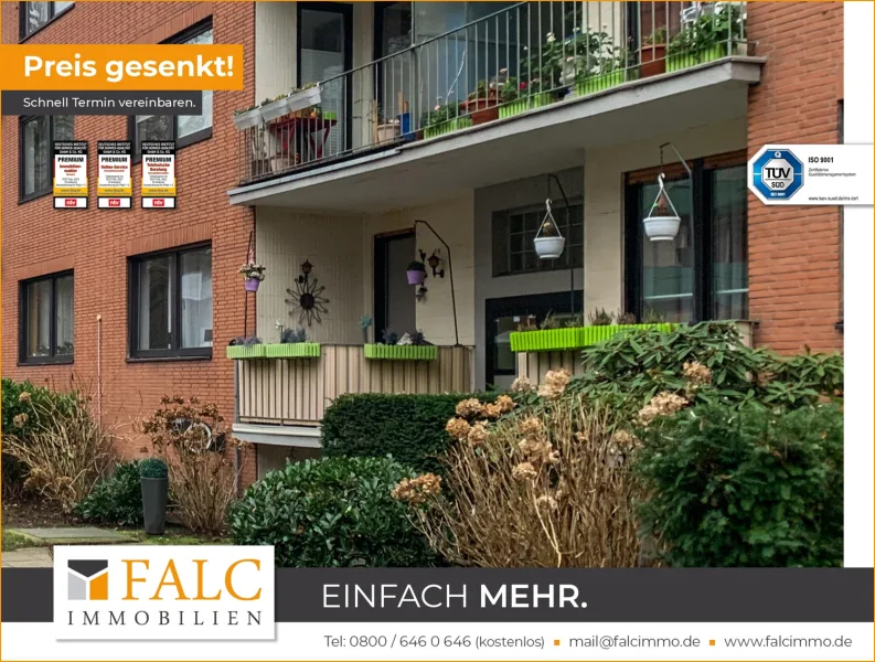 Titelbild - Wohnung kaufen in Düsseldorf/Oberrath - Wenn nicht jetzt, wann dann?Gepflegte Eigentumswohnung mit zwei Loggien in Düsseldorf-Oberrath