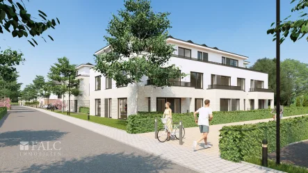 Außenansicht Haus 5  - Wohnung kaufen in Lembruch - Neubauprojekt am Dümmer! Energieeffiziente Eigentumswohnung mit exklusiver Dachterrasse!