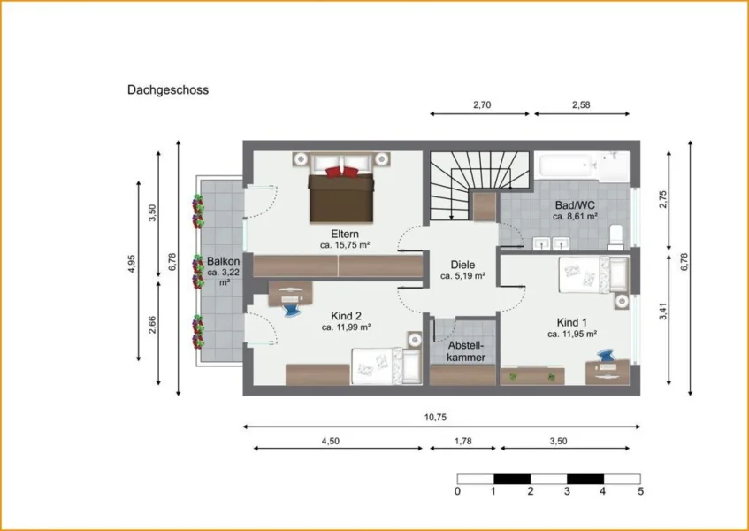 Grundriss Dachgeschoss