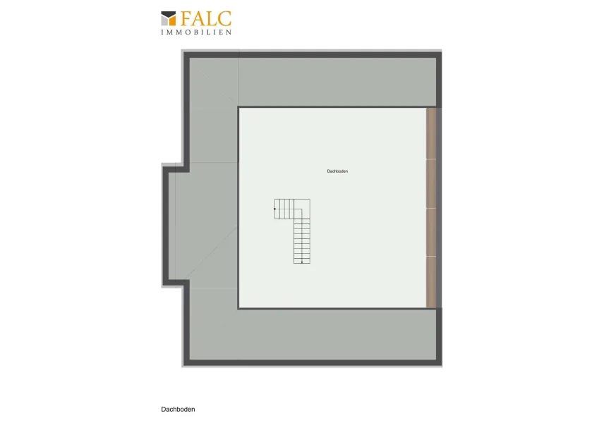 Grundriss Dachboden von Wohnung 10