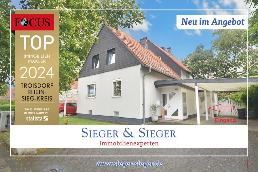  - Wohnung kaufen in Hennef (Sieg) - Top gepflegte Erdgeschosswohnung mit traumhaftem Garten in ruhiger Lage von Hennef!