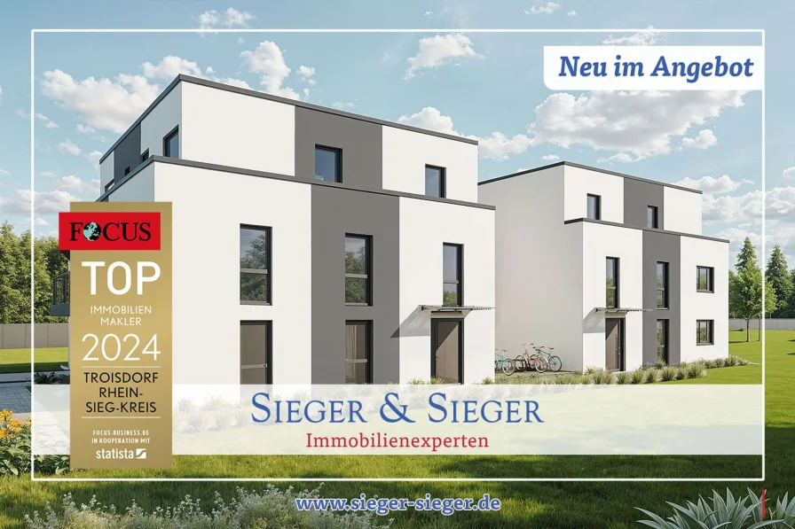 Neu im Angebot - Wohnung kaufen in Niederkassel - Neubauprojekt in Niederkassel-Rheidt: 2-Zimmerwohnungen mit Balkon oder Terrasse