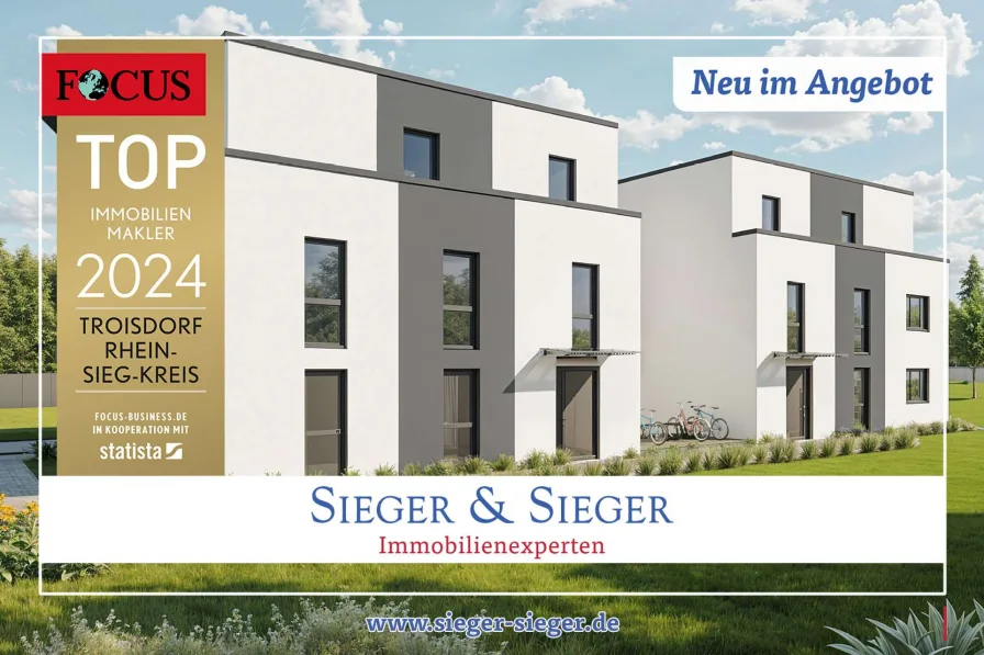 Neu im Angebot - Wohnung kaufen in Niederkassel - Neubauprojekt in Niederkassel-Rheidt: 3-Zimmerwohnungen mit Balkon oder Terrasse