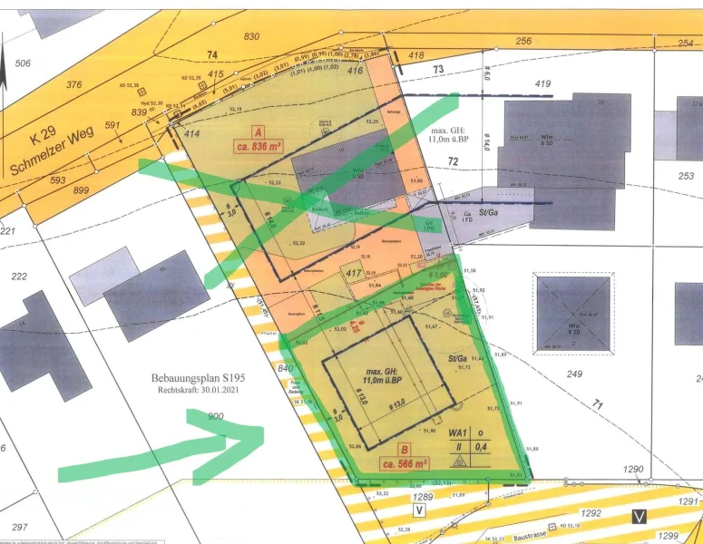 Lageplan Anzeige